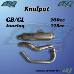 Knalpot D.O.S Muffler GL/CB Touring Bass Ulem 200cc - 225cc